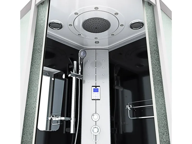 AcquaVapore Einhebelmischer<Dampfdusche Duschtempel Sauna Dusche Duschkabine D46-23M2-EC 100x100