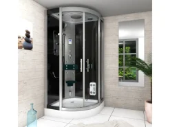 AcquaVapore Dampfdusche Duschtempel Sauna Dusche Duschkabine D46-23T2 100x100< Einhebelmischer