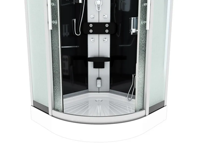 AcquaVapore Dampfdusche Duschtempel Sauna Dusche Duschkabine D46-23M2 100x100< Einhebelmischer