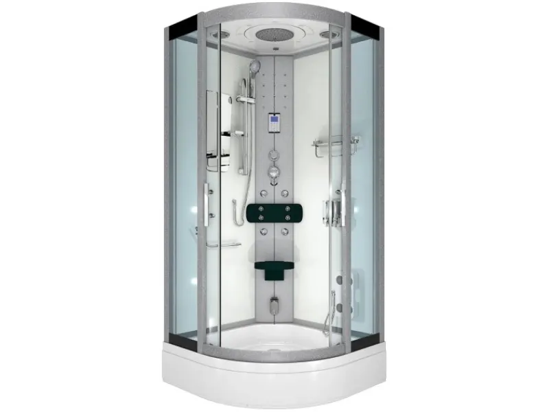 Best AcquaVapore Dampfdusche Duschtempel Sauna Dusche Duschkabine D46-50T2 90x90