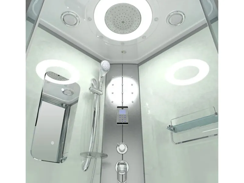Best AcquaVapore Dampfdusche Duschtempel Sauna Dusche Duschkabine D46-50T2 90x90