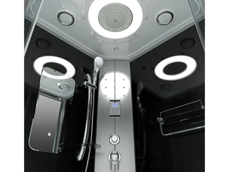 AcquaVapore Dampfdusche Duschtempel Sauna Dusche Duschkabine D46-63T2 100x100< Einhebelmischer