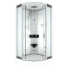 AcquaVapore Dampfdusche Duschtempel Sauna Dusche Duschkabine D46-00T2 80x80< Einhebelmischer