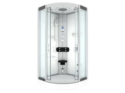 AcquaVapore Dampfdusche Duschtempel Sauna Dusche Duschkabine D46-00T2 80x80< Einhebelmischer
