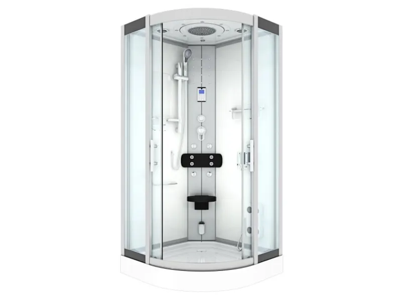 AcquaVapore Dampfdusche Duschtempel Sauna Dusche Duschkabine D46-00T2 80x80< Einhebelmischer