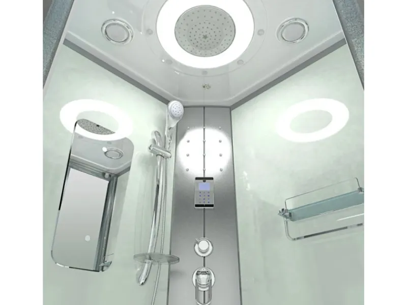 AcquaVapore Einhebelmischer<Dampfdusche Duschtempel Sauna Dusche Duschkabine D46-60M2 100x100