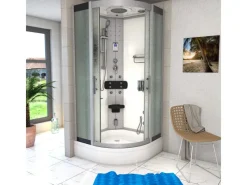 AcquaVapore Einhebelmischer<Dampfdusche Duschtempel Sauna Dusche Duschkabine D46-60M2 100x100