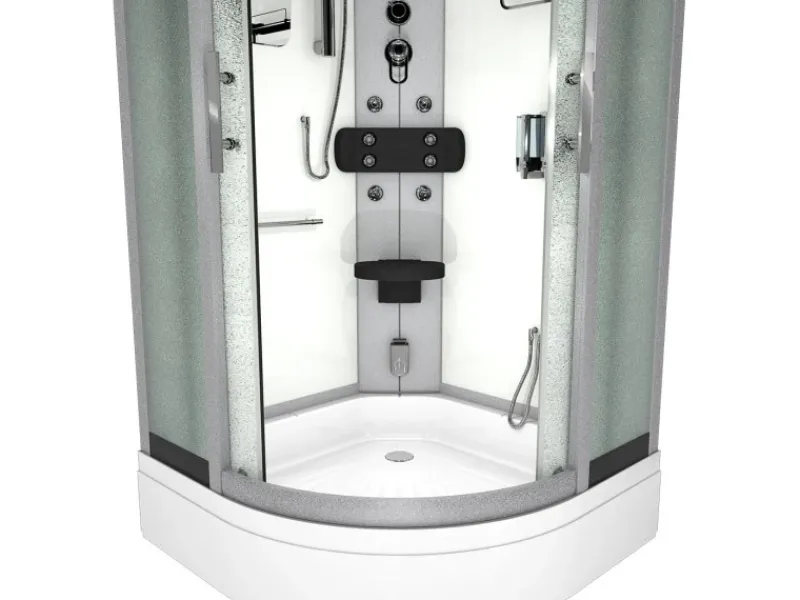 AcquaVapore Einhebelmischer<Dampfdusche Duschtempel Sauna Dusche Duschkabine D46-60M2 100x100