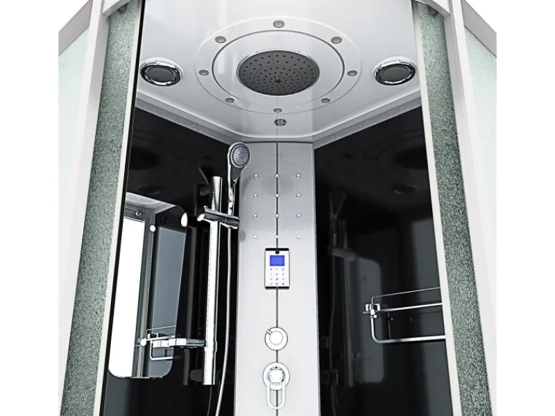 AcquaVapore Einhebelmischer<Dampfdusche Duschtempel Sauna Dusche Duschkabine D46-03M2-EC 80x80