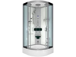 AcquaVapore Dampfdusche Duschtempel Sauna Dusche Duschkabine D46-60T2-EC 100x100< Einhebelmischer