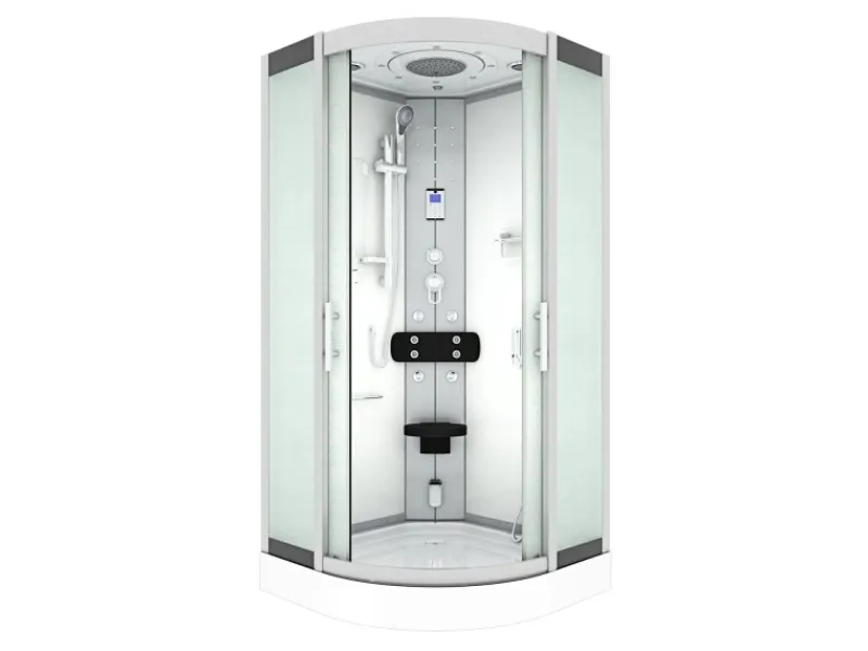 AcquaVapore Einhebelmischer<Dampfdusche Duschtempel Sauna Dusche Duschkabine D46-10M2-EC 90x90
