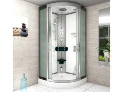 AcquaVapore Einhebelmischer<Dampfdusche Duschtempel Sauna Dusche Duschkabine D46-10M2-EC 90x90