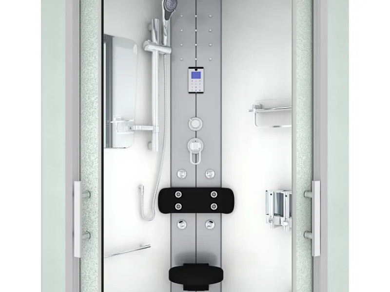 AcquaVapore Einhebelmischer<Dampfdusche Duschtempel Sauna Dusche Duschkabine D46-10M2-EC 90x90