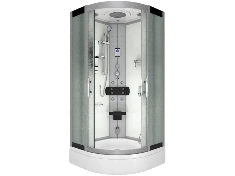 AcquaVapore Einhebelmischer<Dampfdusche Duschtempel Sauna Dusche Duschkabine D46-50M2-EC 90x90