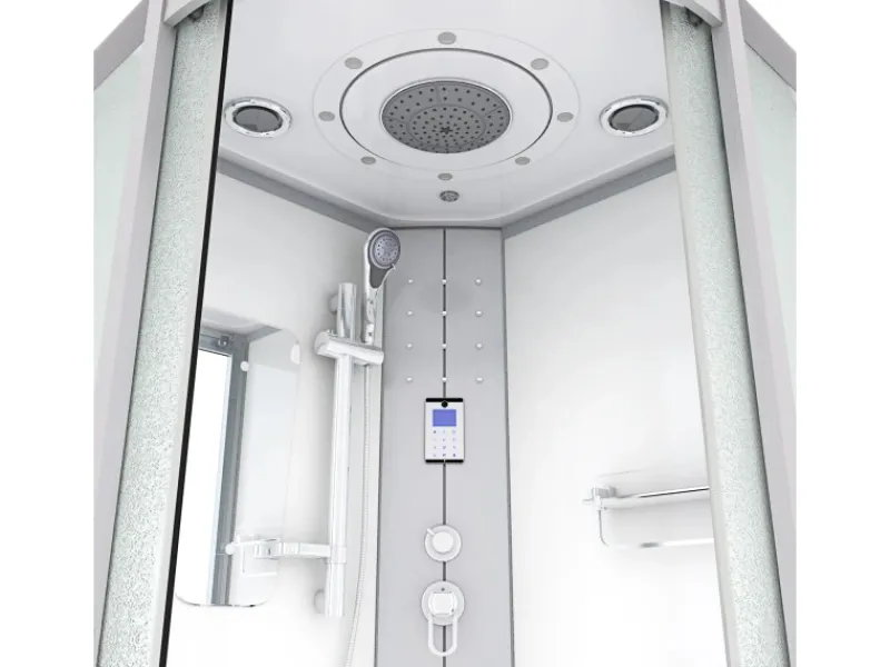 AcquaVapore Dampfdusche Duschtempel Sauna Dusche Duschkabine D46-10M2 90x90