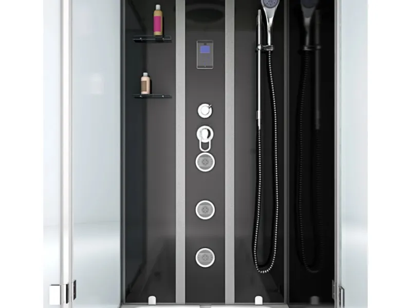 Discount AcquaVapore Dusche Wanne Kombination K05-R31-EC Duschkabine 90x180