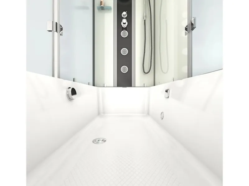 AcquaVapore Einhebelmischer<Dusche Wanne Kombination K05-R01-EC Duschkabine 90x180