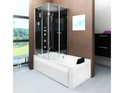 New AcquaVapore Dusche Wanne Kombination K05-R30-EC Duschkabine 90x180
