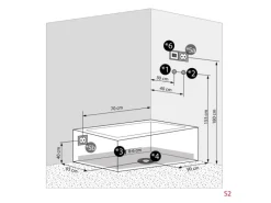 AcquaVapore Dusche Wanne Kombination K05-L30-EC Duschkabine 180x90< Einhebelmischer