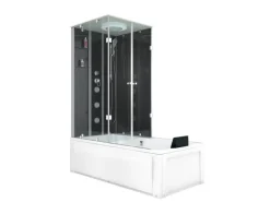 AcquaVapore Dusche Wanne Kombination K05-R30 Duschkabine 90x180< Einhebelmischer