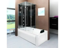 AcquaVapore Dusche Wanne Kombination K05-R30 Duschkabine 90x180< Einhebelmischer