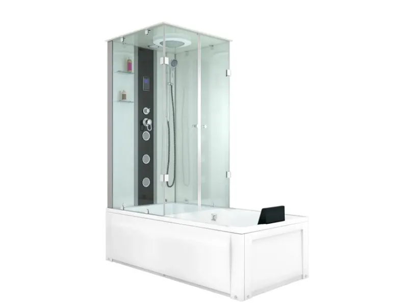 AcquaVapore Einhebelmischer<Dusche Wanne Kombination K05-R01 Duschkabine 90x180