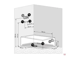 AcquaVapore Einhebelmischer<Dusche Wanne Kombination K05-R01 Duschkabine 90x180