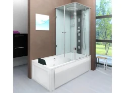 AcquaVapore Einhebelmischer<Dusche Wanne Kombination K05-L01 Duschkabine 180x90