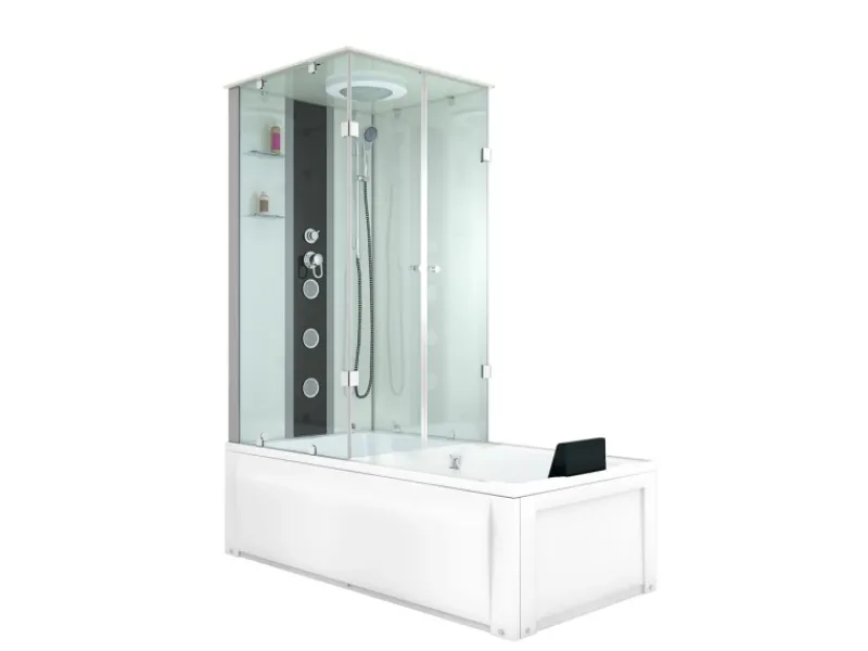AcquaVapore Einhebelmischer<Dusche Wanne Kombination K05-R00 Duschkabine 90x180
