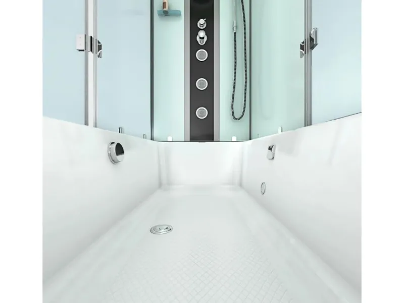 AcquaVapore Einhebelmischer<Dusche Wanne Kombination K05-R00 Duschkabine 90x180