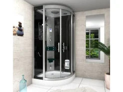 AcquaVapore Einhebelmischer<Duschkabine Dusche D46-23T0-EC Komplettdusche Fertigdusche 100x100