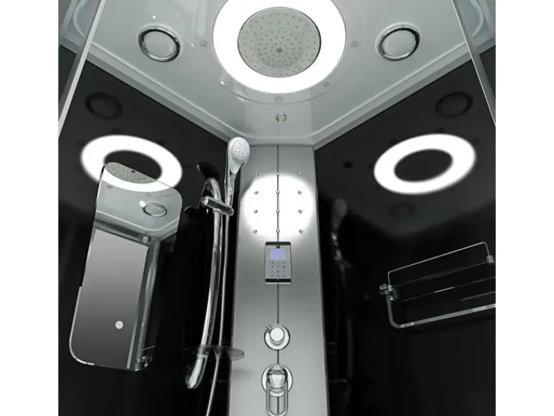 AcquaVapore Einhebelmischer<Duschkabine Dusche D46-53T0-EC Komplettdusche Fertigdusche 90x90