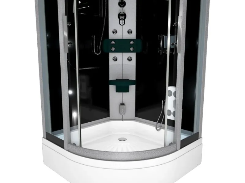 AcquaVapore Einhebelmischer<Duschkabine Dusche D46-53T0-EC Komplettdusche Fertigdusche 90x90