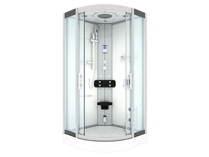 AcquaVapore Duschkabine Dusche D46-20T0-EC Komplettdusche Fertigdusche 100x100< Einhebelmischer