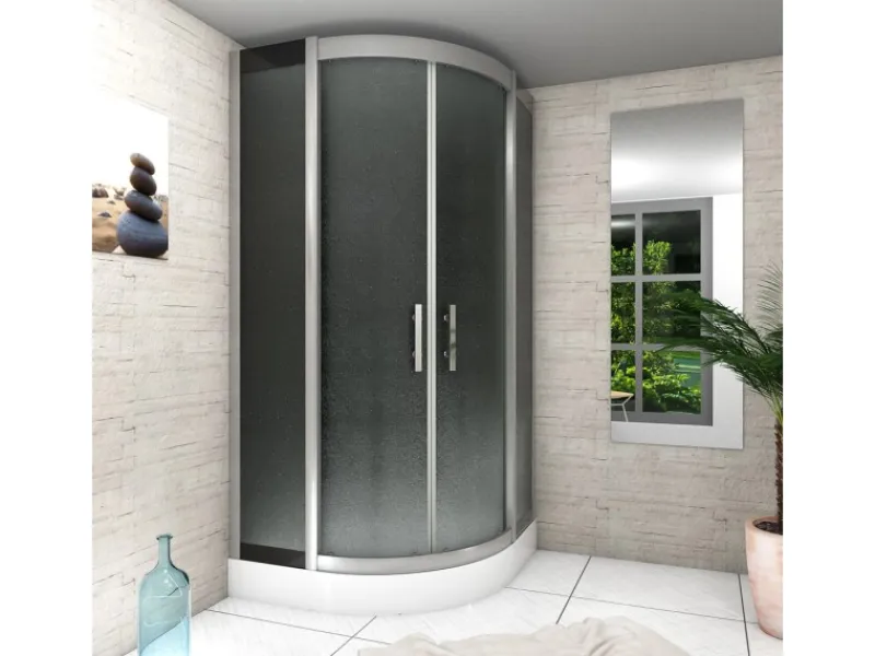 Online AcquaVapore Duschkabine Dusche D46-13M0-EC Komplettdusche Fertigdusche 90x90