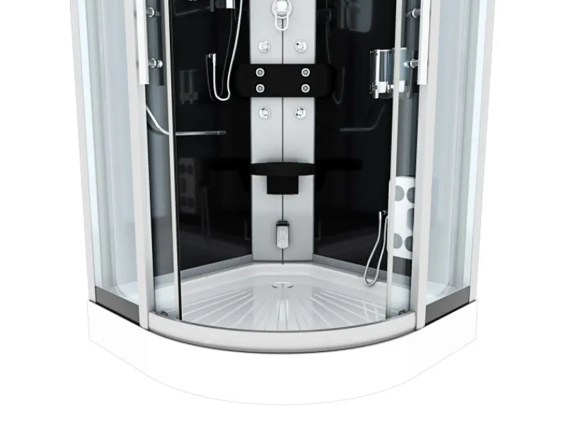 AcquaVapore Duschkabine Dusche D46-13T0 Komplettdusche Fertigdusche 90x90< Einhebelmischer