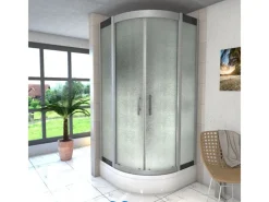 AcquaVapore Einhebelmischer<Duschkabine Dusche D46-50M0-EC Komplettdusche Fertigdusche 90x90