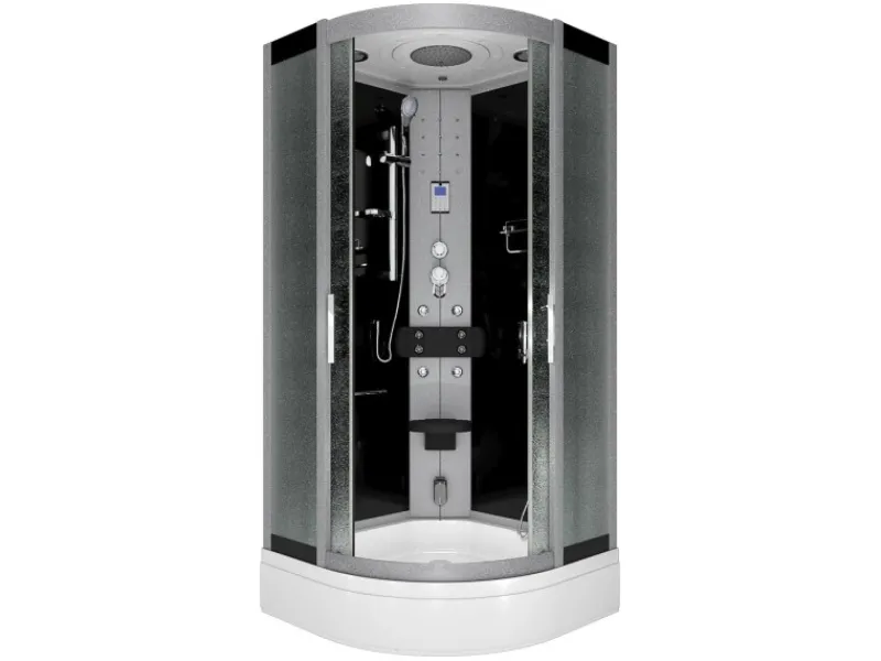 Clearance AcquaVapore Duschkabine Dusche D46-63M0-EC Komplettdusche Fertigdusche 100x100