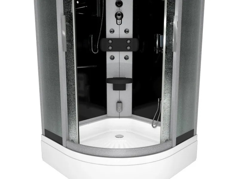 Clearance AcquaVapore Duschkabine Dusche D46-63M0-EC Komplettdusche Fertigdusche 100x100
