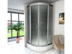 AcquaVapore Einhebelmischer<Duschkabine Dusche D46-53M0 Komplettdusche Fertigdusche 90x90