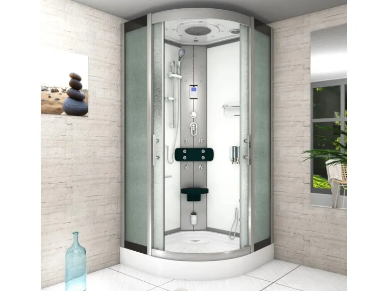 Hot AcquaVapore Duschkabine Dusche D46-20M0-EC Komplettdusche Fertigdusche 100x100