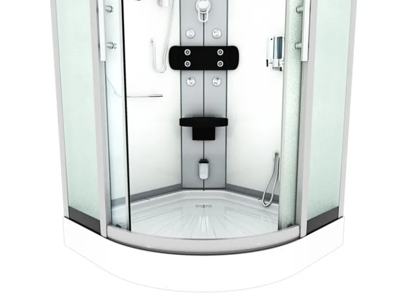 Hot AcquaVapore Duschkabine Dusche D46-20M0-EC Komplettdusche Fertigdusche 100x100
