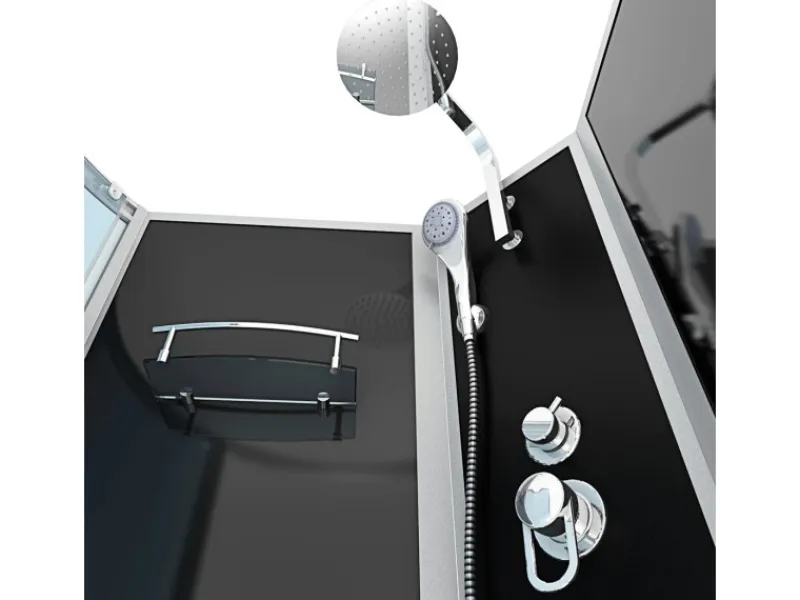 AcquaVapore Einhebelmischer<Kombination Badewanne Dusche K50-R30 Duschtempel 100x170