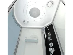 AcquaVapore Einhebelmischer<Kombination Badewanne Dusche K55-R01-EC Duschtempel 100x170