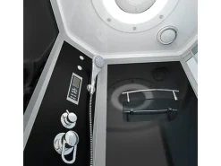 AcquaVapore Einhebelmischer<Kombination Badewanne Dusche K55-L31-EC Duschtempel 170x100