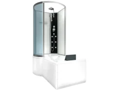Best AcquaVapore Kombination Badewanne Dusche K50-R00 Duschtempel 100x170