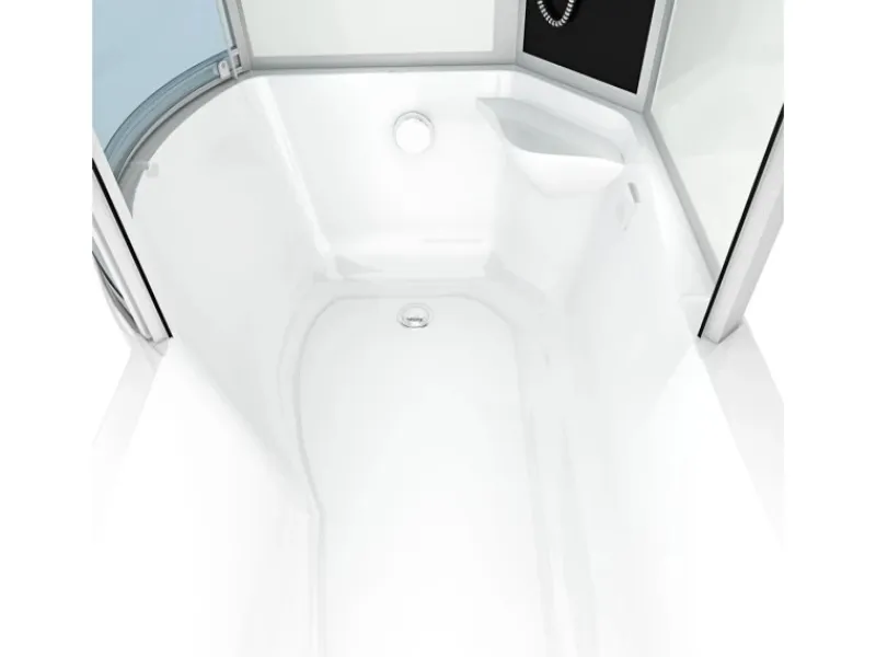 Best AcquaVapore Kombination Badewanne Dusche K50-R00 Duschtempel 100x170