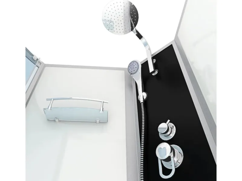 Best AcquaVapore Kombination Badewanne Dusche K50-R00 Duschtempel 100x170