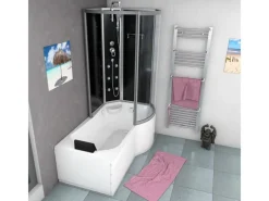 Outlet AcquaVapore Kombination Badewanne Dusche K50-L30 Duschtempel 170x100