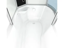 AcquaVapore Kombination Badewanne Dusche K50-L00-EC Duschtempel 170x100< Einhebelmischer